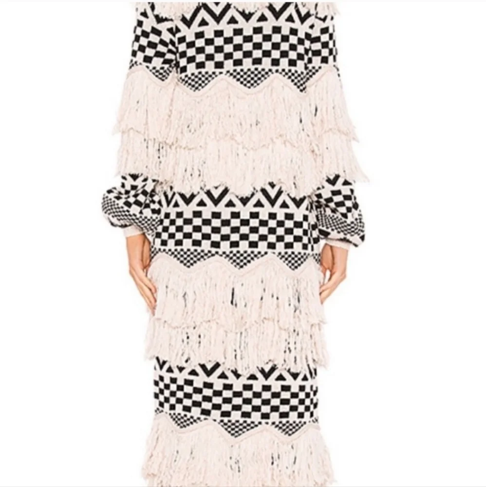 House of Harlow 1960 Bone X Revolve Ash Duster Size Medium - Picture 2 of 10